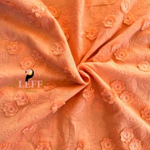 Bloemetjes broderie oranje