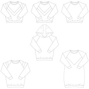 Isa sweater, jurk en top voor dames en tieners