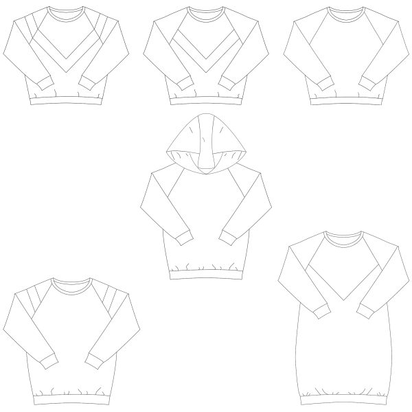 Isa sweater, jurk en top voor dames en tieners