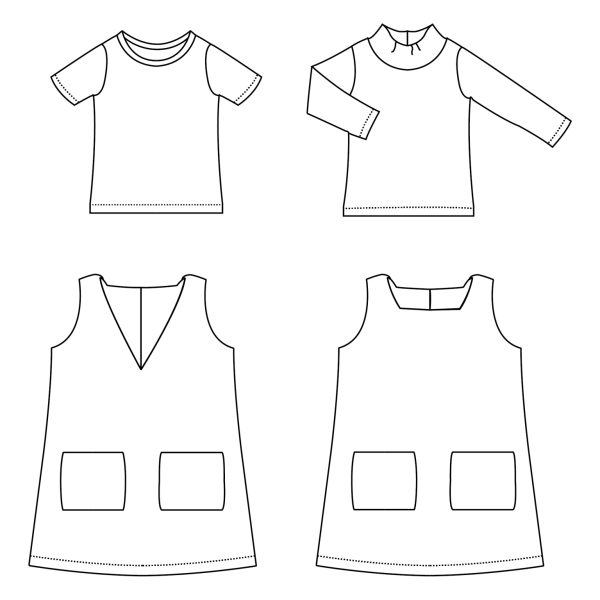 Irene jurk / overgooier kids