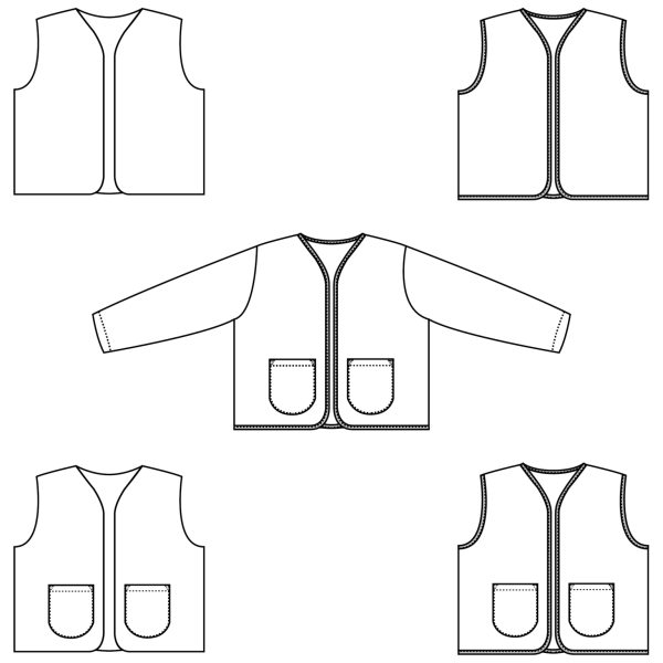 Junna vest voor kids,dames en tieners