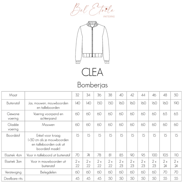 Clea Bomberjas voor dames en tieners - Afbeelding 2