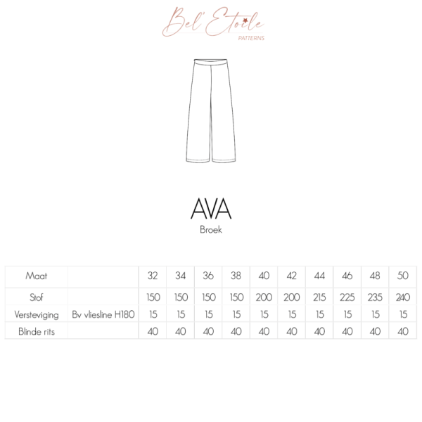 Ava broek voor dames en tieners - Afbeelding 2
