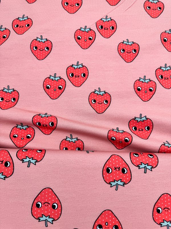 Eva Mouton strawberry's frenchterry - Afbeelding 2