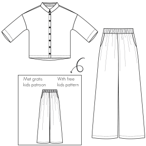 Kiki broek en blouse voor dames en tieners