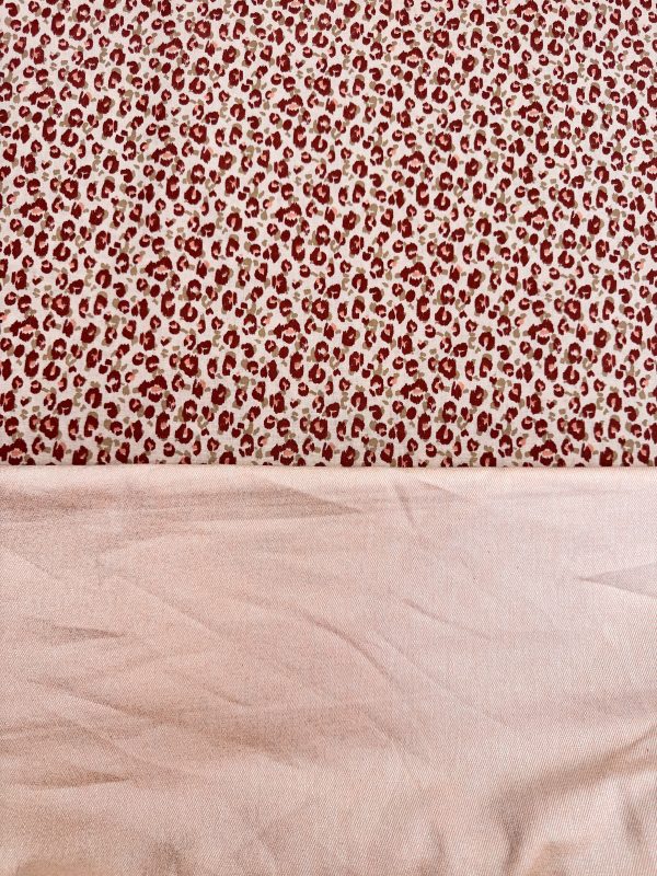 Panter katoen bruin beige - Afbeelding 2