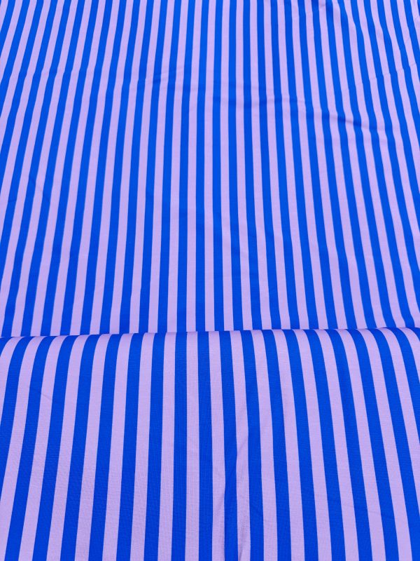 Blauw lila gestreepte jersey - Afbeelding 2
