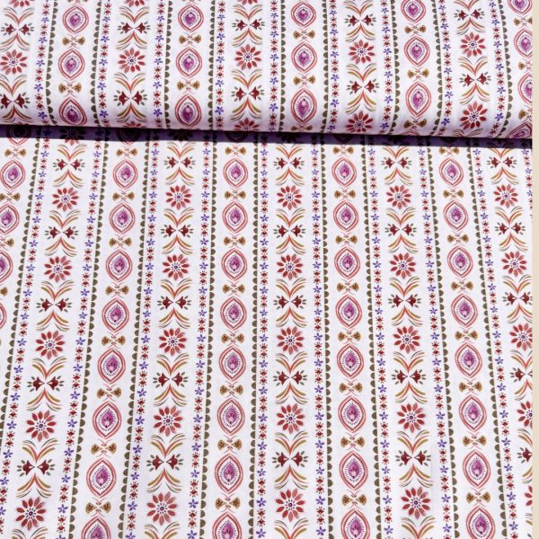 Katoen white blockprint - Afbeelding 2