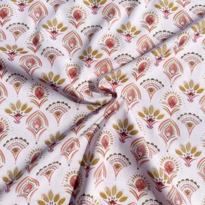 Katoen boho white bloom