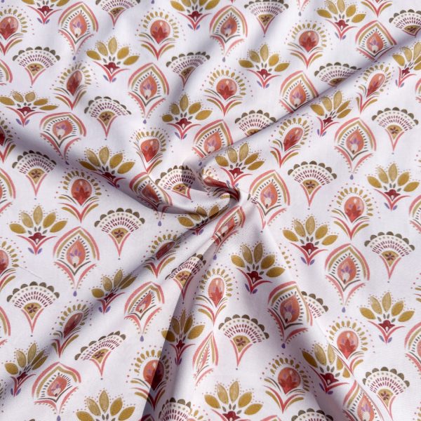 Katoen boho white bloom