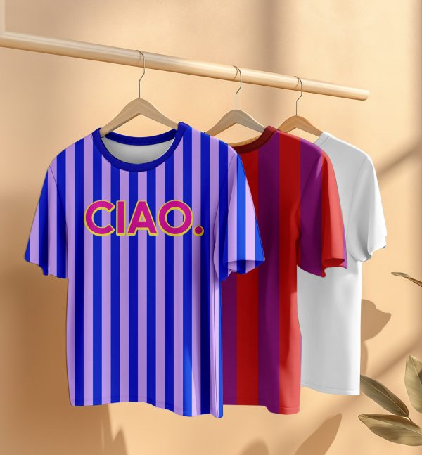 Blauw lila gestreepte jersey - Afbeelding 3