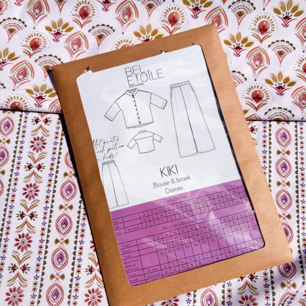 Katoen white blockprint - Afbeelding 3