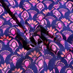 Katoen Navy Bloom