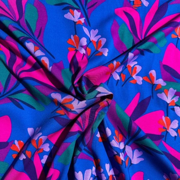 Spring garden rosella stretch (viscose)