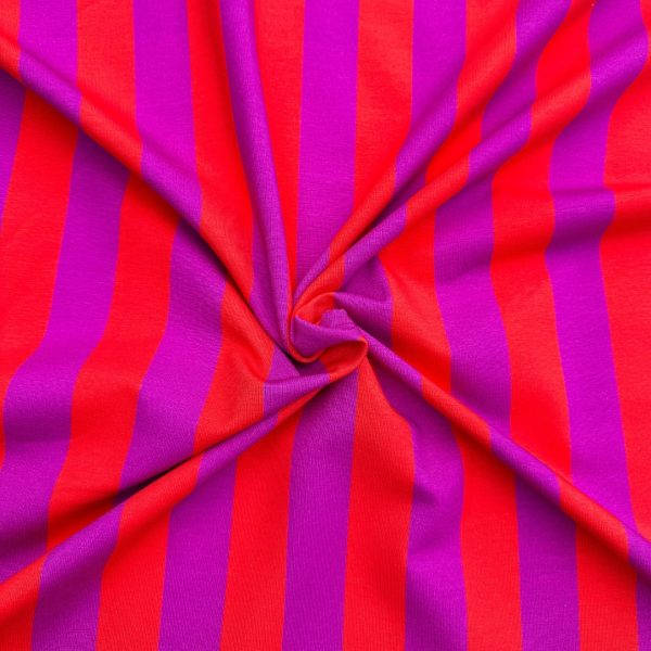 Rood paars gestreepte jersey
