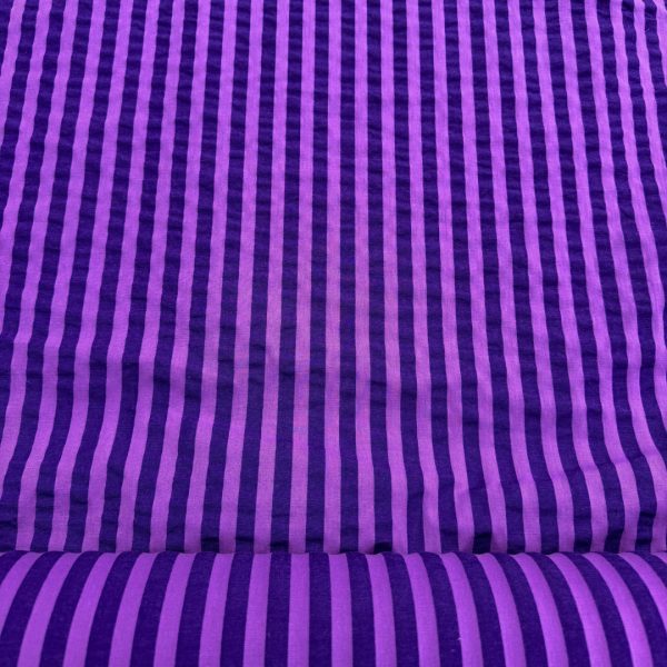 Seersucker Violet paars - Afbeelding 2
