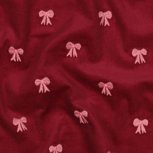 Babycorduroy geborduurde strikjes - Afbeelding 3