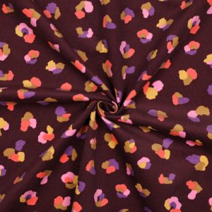 Corduroy panterprint bordeaux