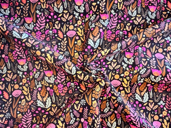 Choco bloemen corduroy