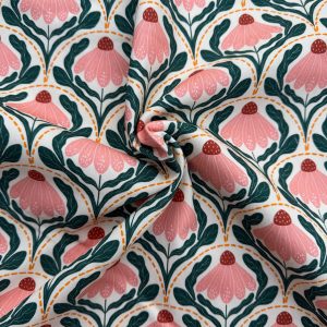 Botanical garden denim twill