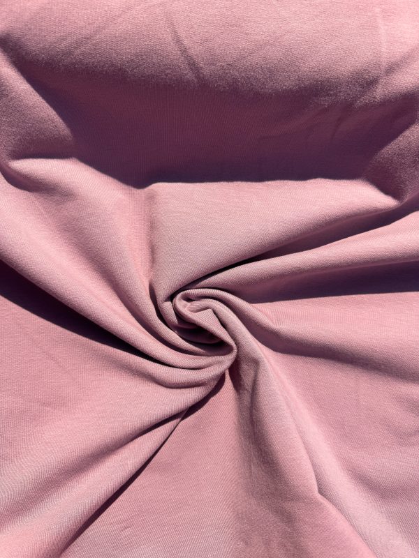 Oud mauve paars frenchterry