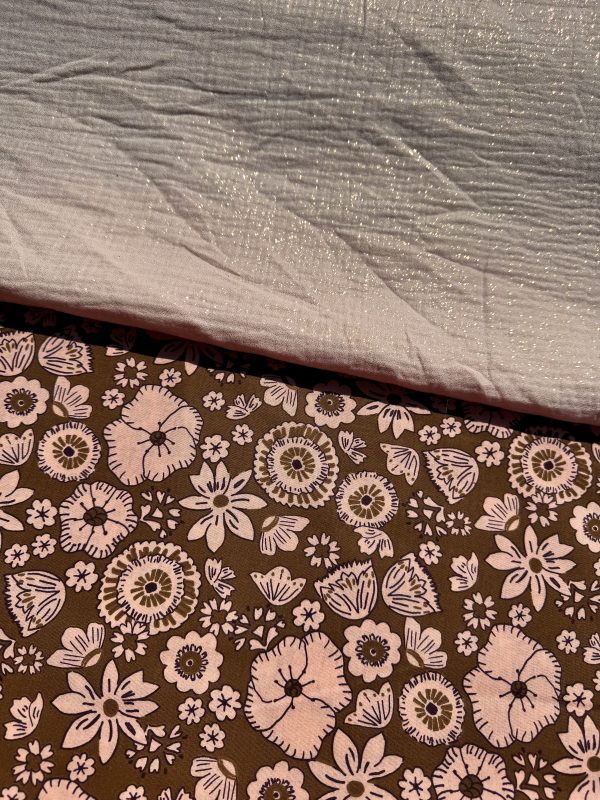 Boho flower vibes katoen - Afbeelding 2
