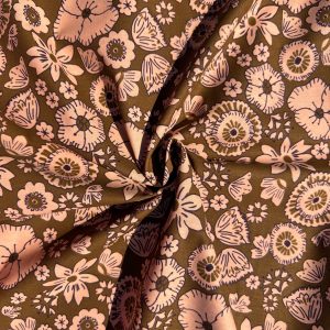 Boho flower vibes katoen