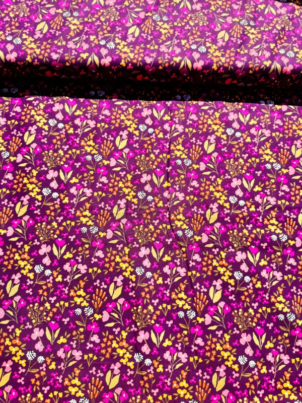 Flowers of paris katoen - Afbeelding 2