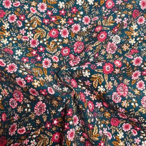 Corduroy vintage flowers