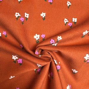 Corduroy lieve bloemetjes
