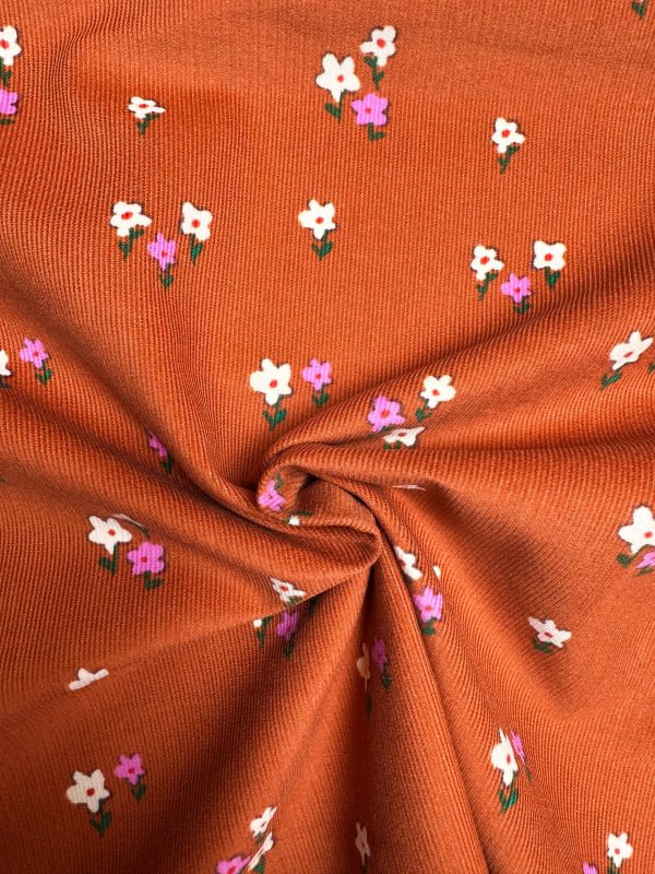 Corduroy lieve bloemetjes