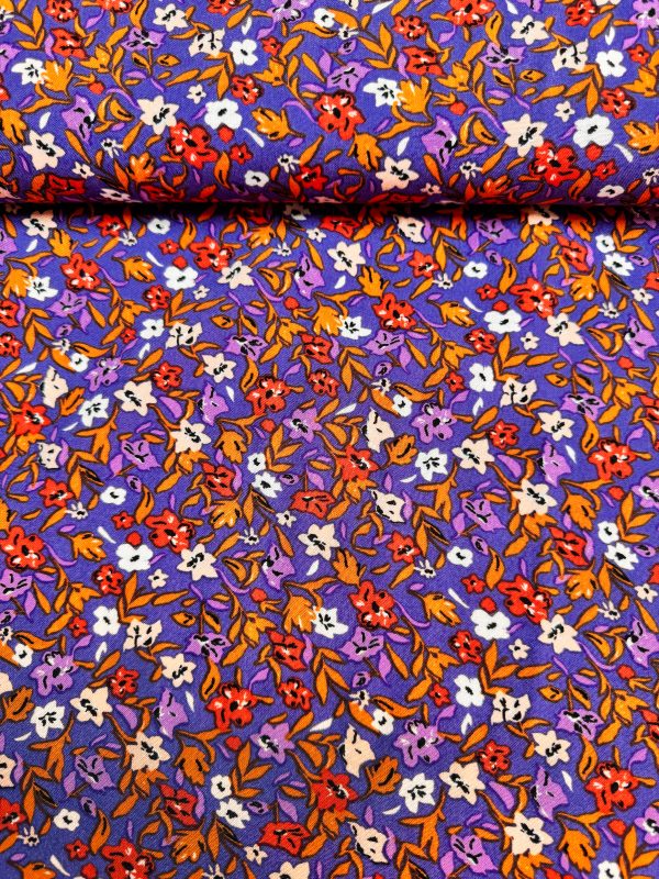 Multicolour flowers viscose - Afbeelding 2