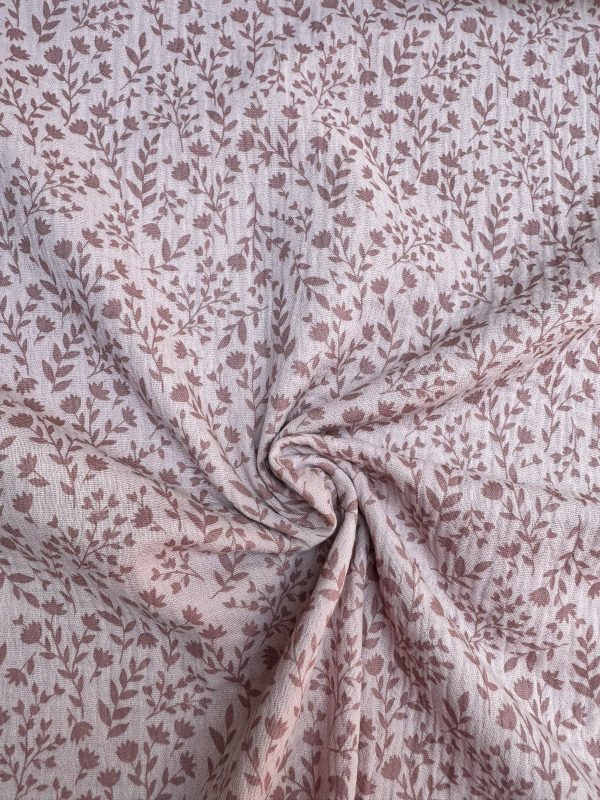 Soft flowers double gauze