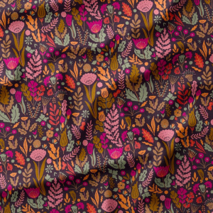Choco bloemen corduroy