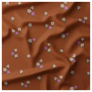 Corduroy lieve bloemetjes