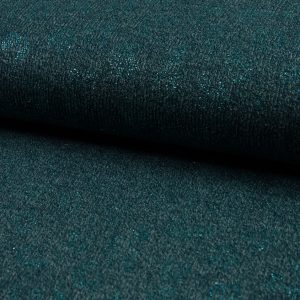 Knitted jersey leopard petrol