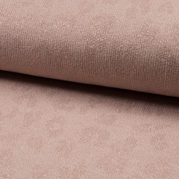 knitted leopard jersey nude roze