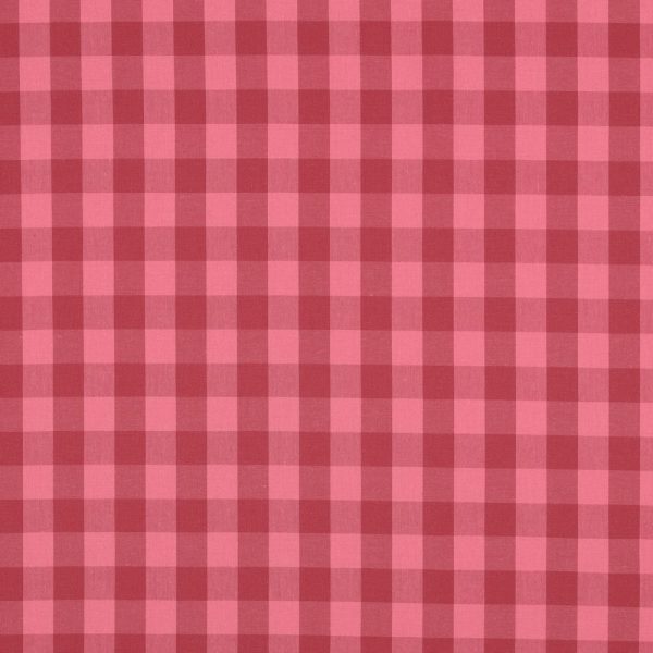 Checks katoen mauve bordeaux