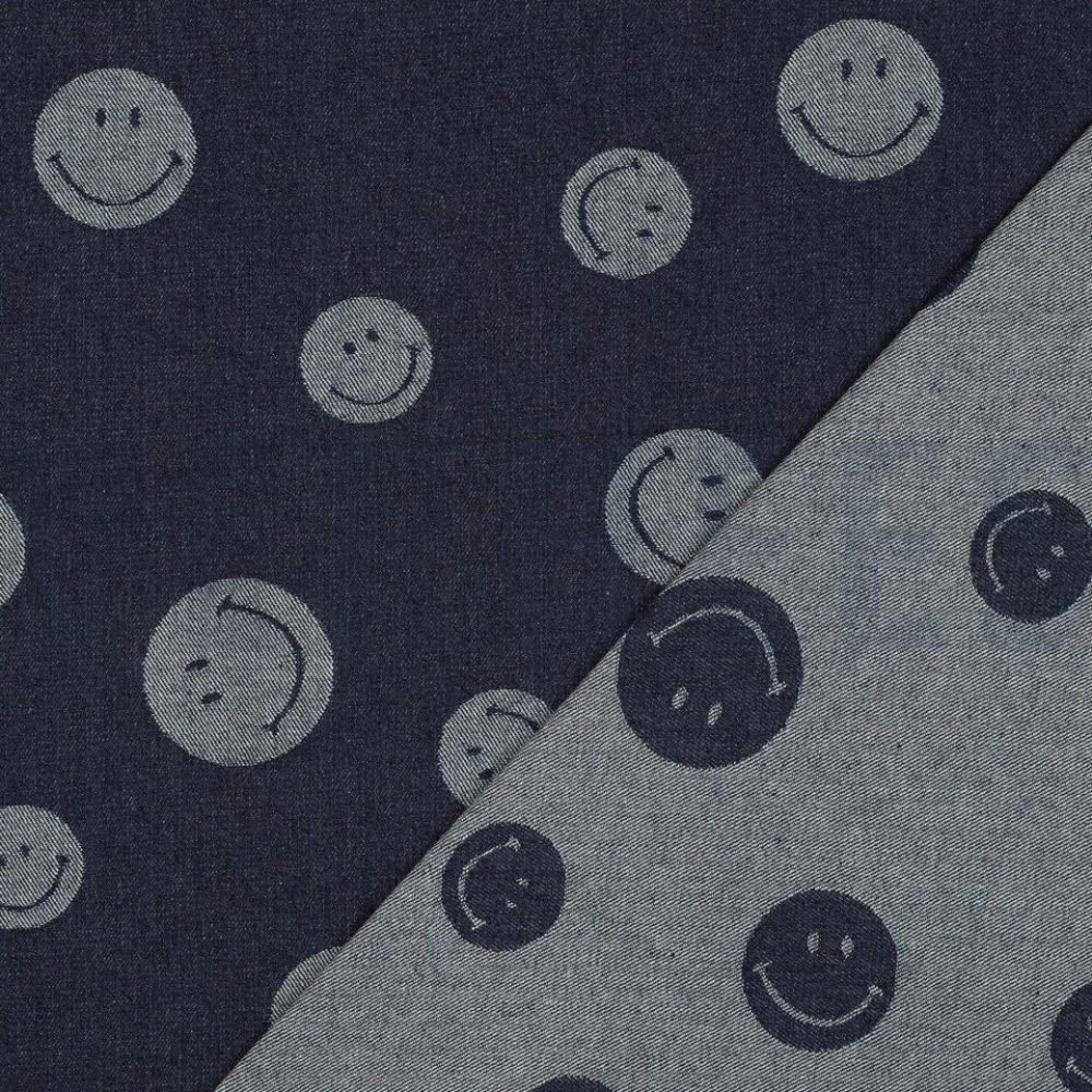 Smiley jacquard denim - Afbeelding 3