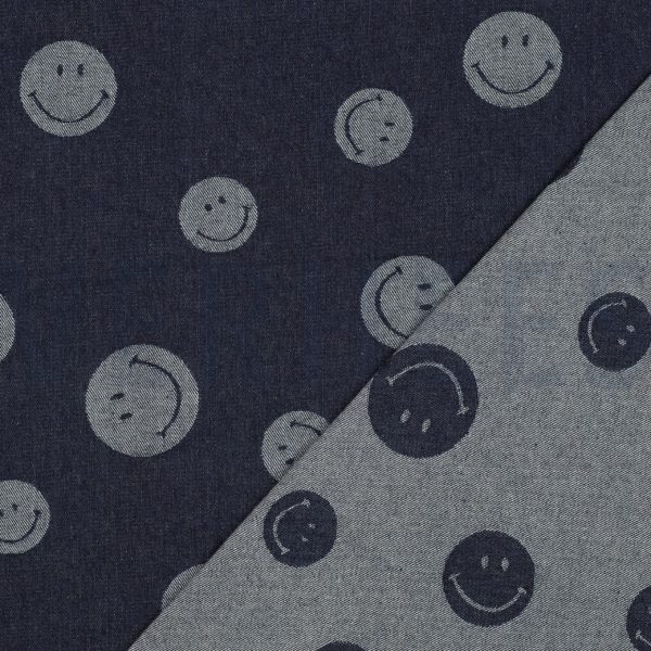 Smiley jacquard denim - Afbeelding 3