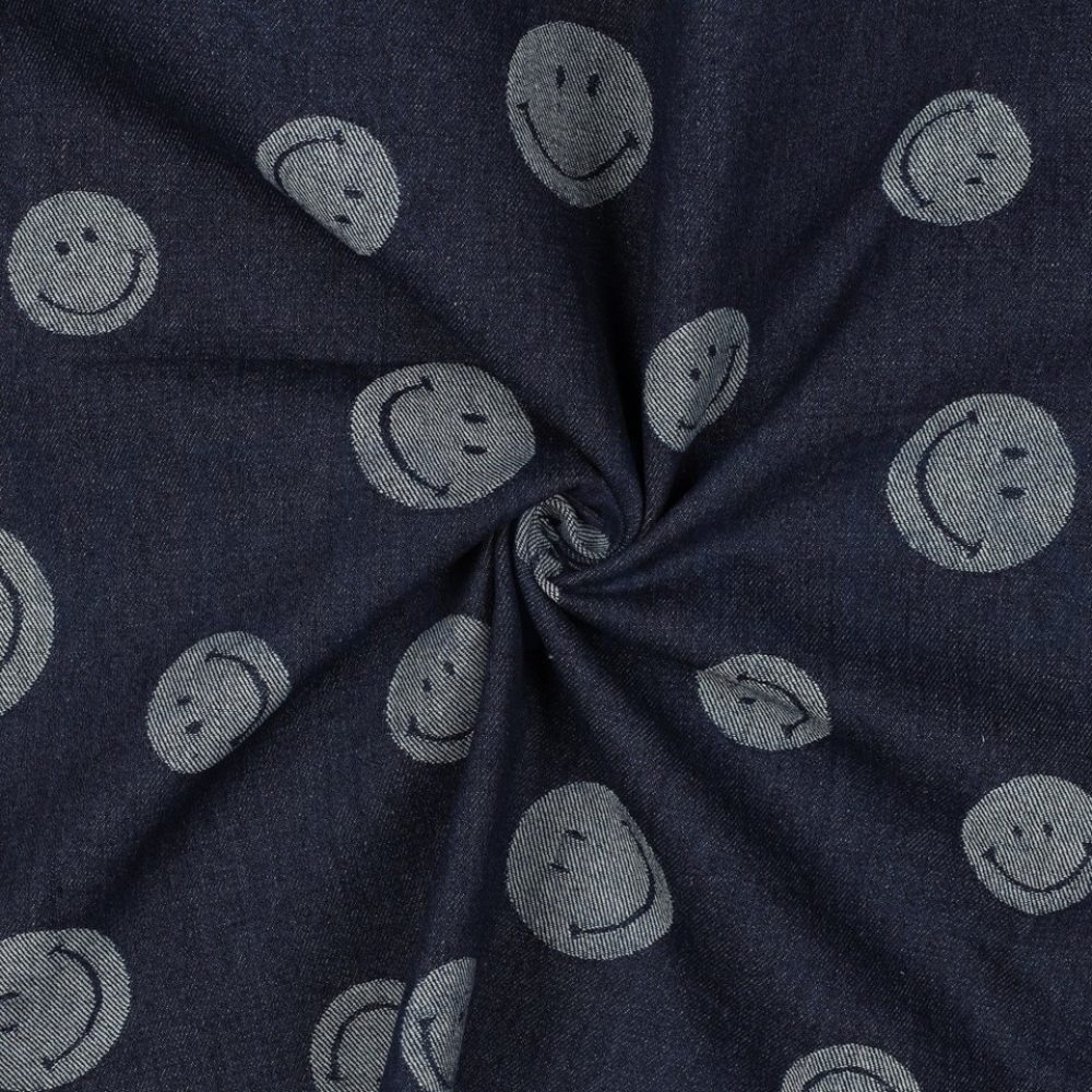 Smiley jacquard denim - Afbeelding 4