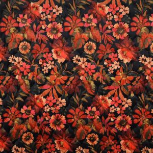 Stepped velvet autumn flowers