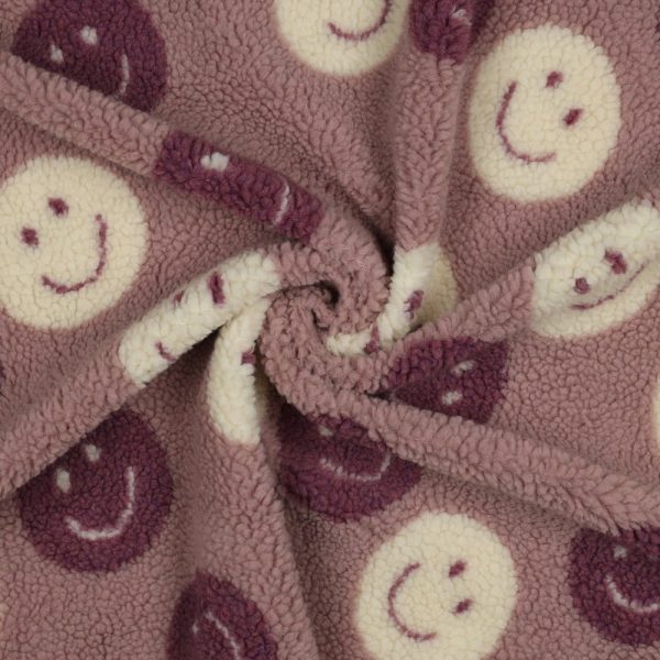 Mauve smileys teddy