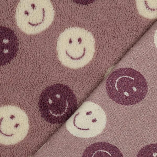 Mauve smileys teddy - Afbeelding 2