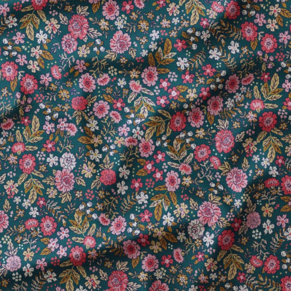 Corduroy vintage flowers - Afbeelding 3