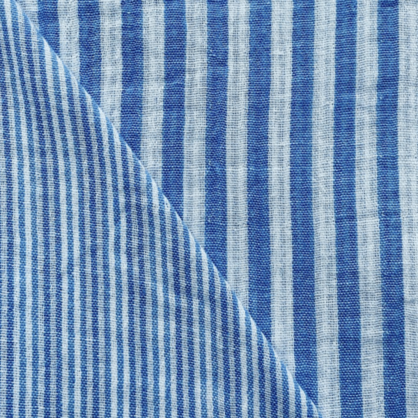 Hydrofiel yarn dyed strepen blauw