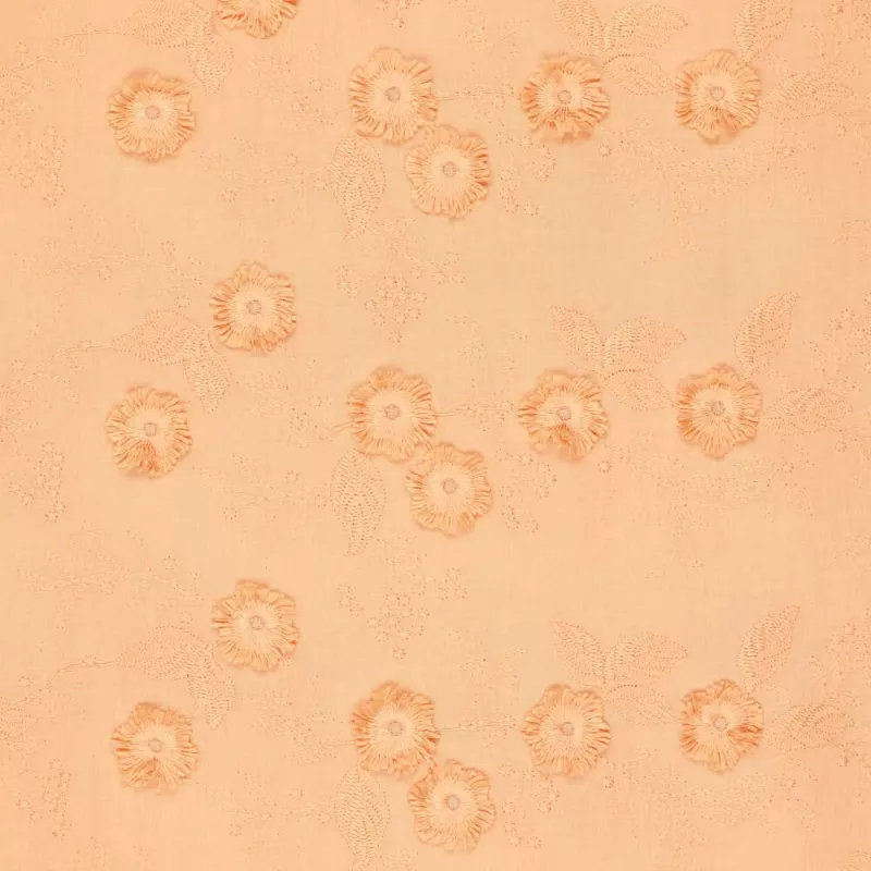 Bloemetjes broderie oranje