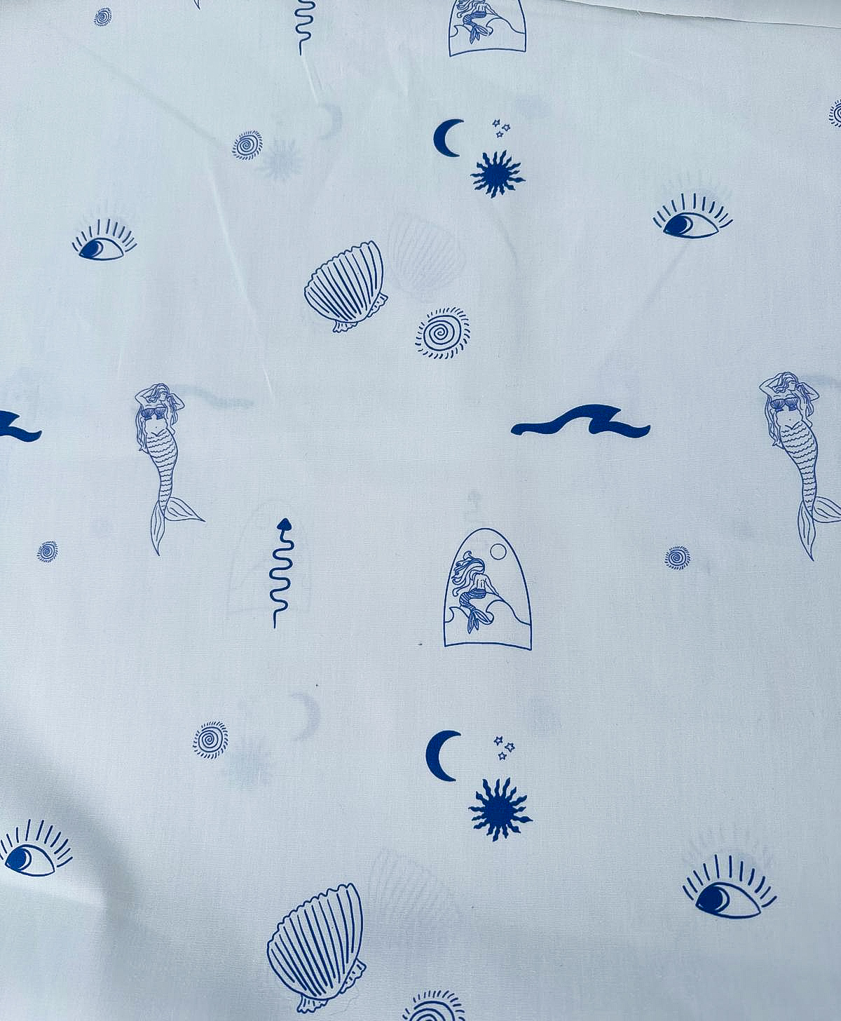 Mermaids op katoen - Afbeelding 2