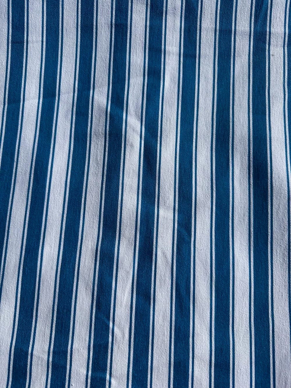 Stripes of blue denim twill - Afbeelding 2