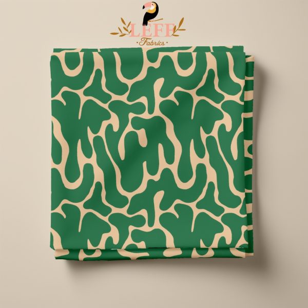 Groene Shapes Frenchterry